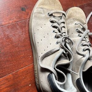 Adidas Men's Beige and Black Sneakers